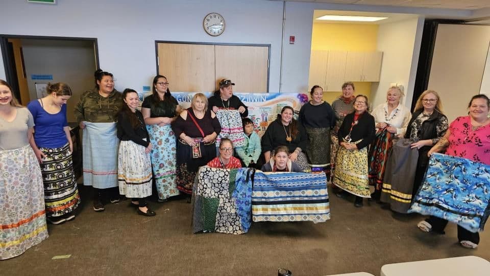 Community members at the All Things Ribbon workshop